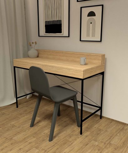 Schreibtisch mit Metallgestell, luxus möbel, moderne möbel, designermöbel, design möbel online shop, edle möbel, exklusive büromöbel, Exklusive Möbel, Schreibtisch, Skandinavisch, Tisch,, Schreibtisch, Skandinavisch, Tisch, Holztisch, Massmöbel, echtes Holz, Echtholz, Echtholzmöbel, Schreibtisch aus Holz