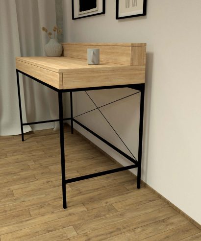 Schreibtisch mit Metallgestell, luxus möbel, moderne möbel, designermöbel, design möbel online shop, edle möbel, exklusive büromöbel, Exklusive Möbel, Schreibtisch, Skandinavisch, Tisch,, Schreibtisch, Skandinavisch, Tisch, Holztisch, Massmöbel, echtes Holz, Echtholz, Echtholzmöbel, Schreibtisch aus Holz