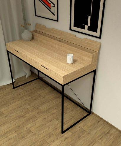 Schreibtisch mit Metallgestell, luxus möbel, moderne möbel, designermöbel, design möbel online shop, edle möbel, exklusive büromöbel, Exklusive Möbel, Schreibtisch, Skandinavisch, Tisch,, Schreibtisch, Skandinavisch, Tisch, Holztisch, Massmöbel, echtes Holz, Echtholz, Echtholzmöbel, Schreibtisch aus Holz