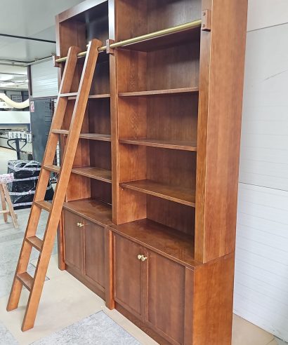 Bibliothek aus Eiche, Regal aus Holz