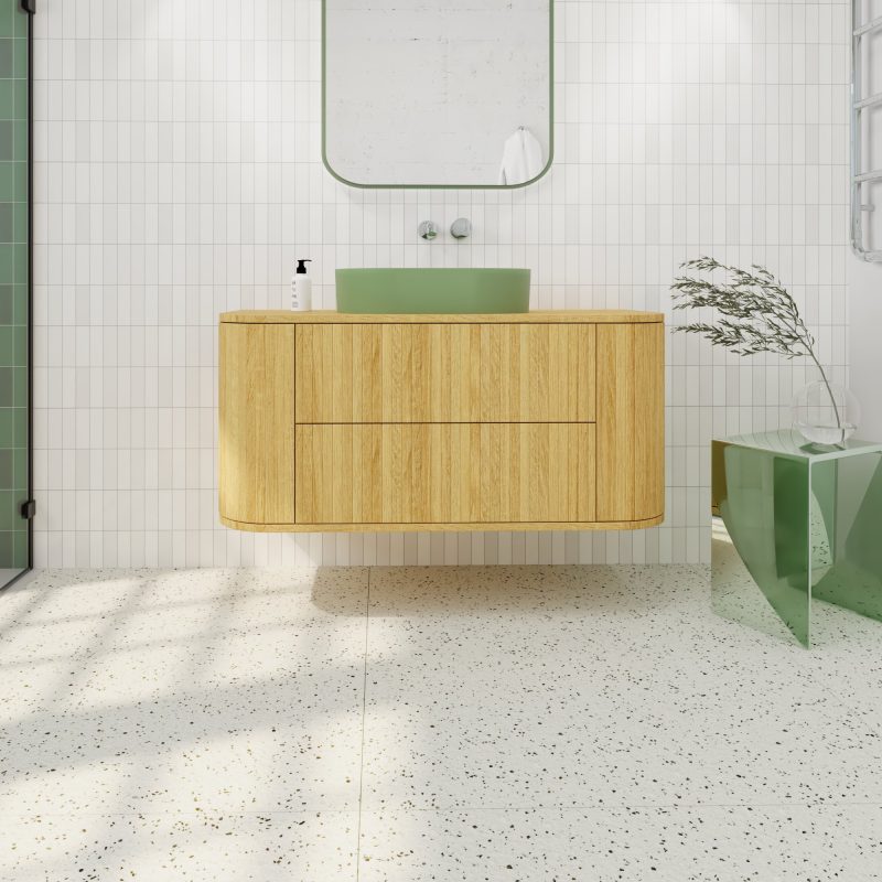 Hängend Waschtisch Waschtisch aus Holz, Waschtischschrank aus Eiche, Massivholzmöbel vom Schreiner, glamour, Boho, modern, Art Deco, echtes Holz, skandinavisch Design, Holz, massiv Holz, Eichenholz, Massmöbel, luxus möbel, moderne möbel, designermöbel, design möbel online shop, edle möbel, Exklusive Möbel, Echtholz, Echtholzmöbel, Waschtischunterschrank aus Eiche, Geriffelte Tür, Schrank mit abgerundeten Seiten, gebogene Seitenm, Badezimmerschrank mit geschwungenen Seiten, geriffelter Badezimmerschrank
