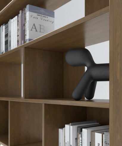 Bibliothek aus Eiche, Regal aus Holz, Mid-Century modern Regal, Mid-Century modern Bücherregal, Bücherregal aus Eiche, Bücherregal Echtholz