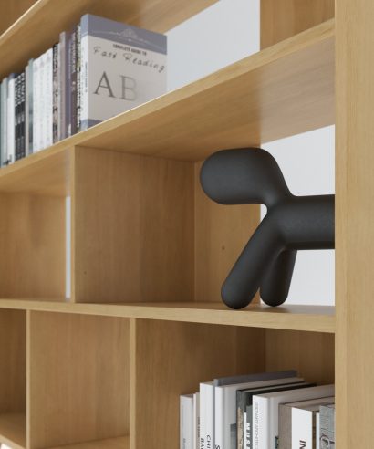 Bibliothek aus Eiche, Regal aus Holz, Mid-Century modern Regal, Mid-Century modern Bücherregal, Bücherregal aus Eiche, Bücherregal Echtholz