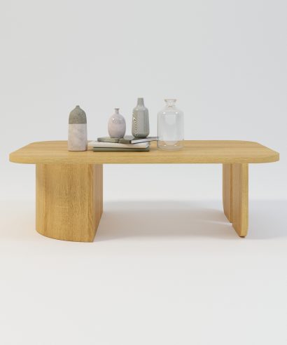 Runder Couchtisch aus Eiche, Couchtisch Massiv, Holztisch, Kaffeetisch aus Holz, Kaffeetisch aus Massivholz, Kaffeetisch Eiche