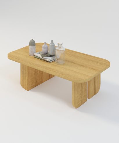 Runder Couchtisch aus Eiche, Couchtisch Massiv, Holztisch, Kaffeetisch aus Holz, Kaffeetisch aus Massivholz, Kaffeetisch Eiche